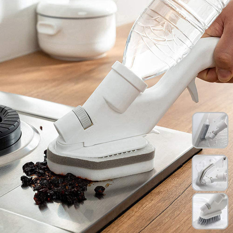 Kitchen Cleaning Brush Kit Water-spraying Multi-functional Kitchen 5 piece