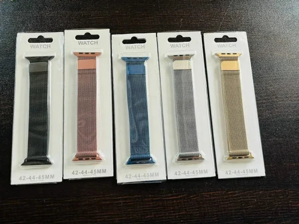Stainless Steel Milanese Magnetic Mesh Loop Smart Watch Band Strap Metal Watchband