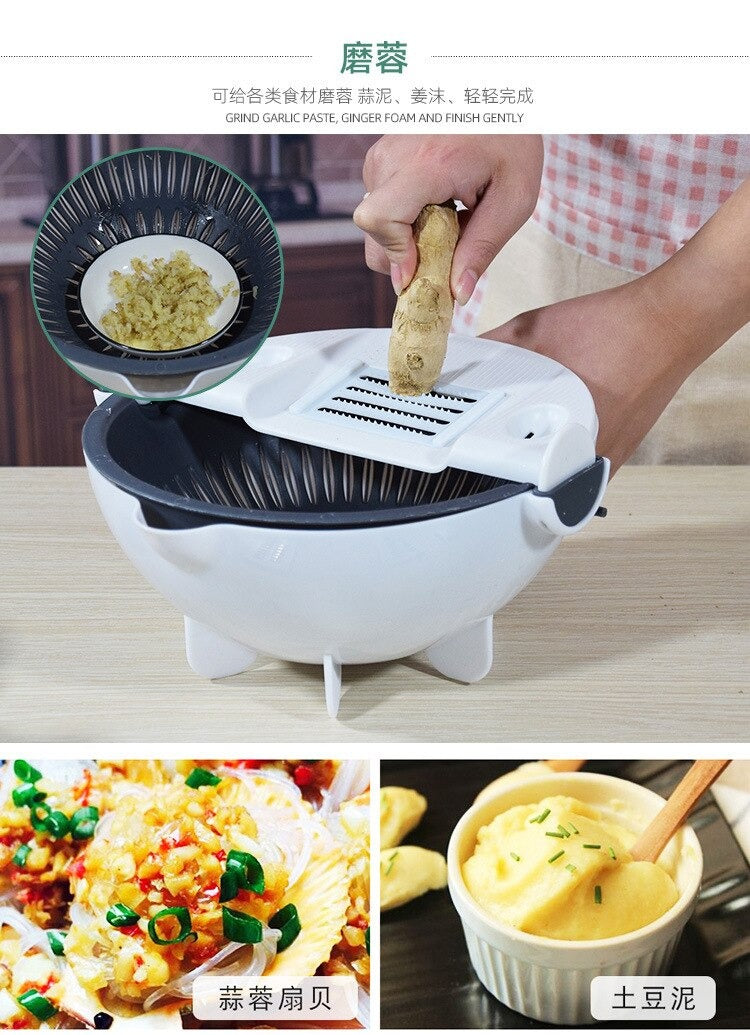 Multi-Function Household Grater Draining Basket