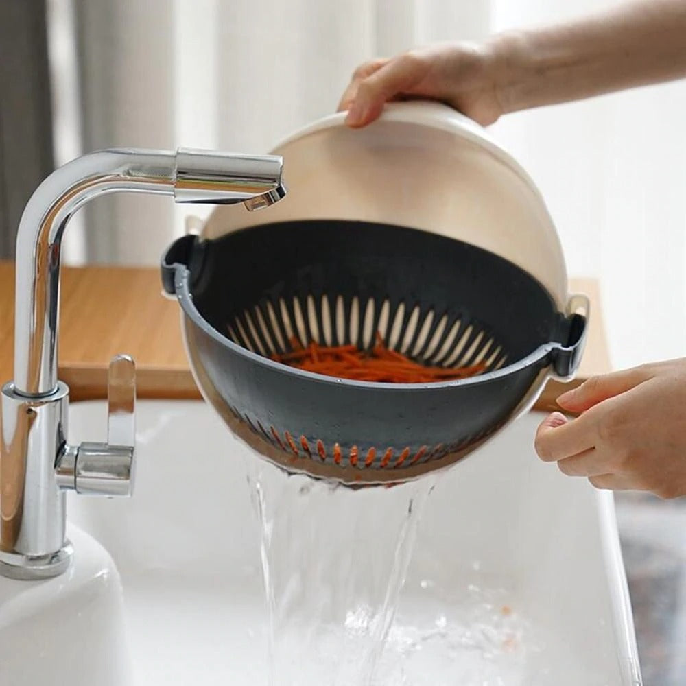 Multi-Function Household Grater Draining Basket