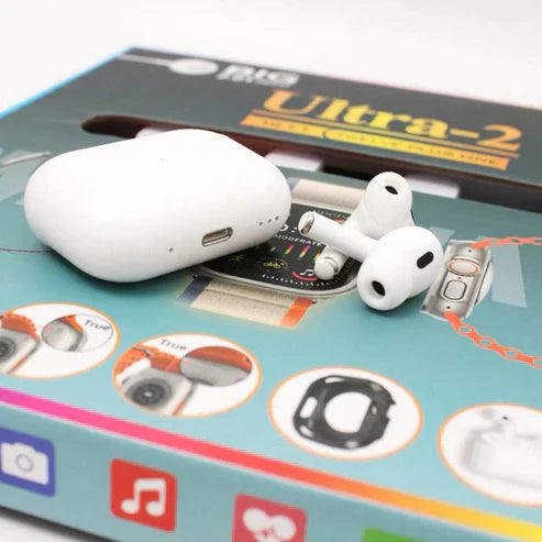 Watch Ultra-2 (12 Different Straps With Airpods )