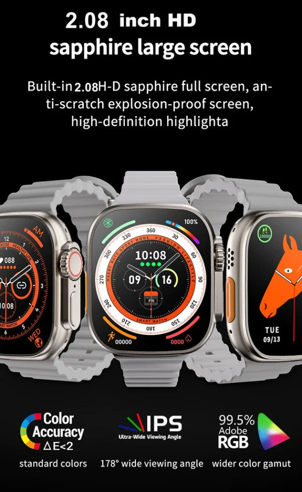 X8 Plus Ultra Smart Watch Series 8 High Quality Graphics